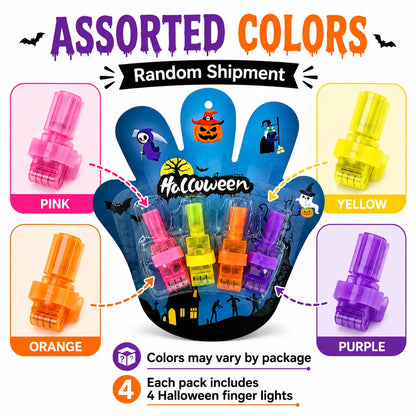LED Light-Up Finger Projector Rings Party Favors
